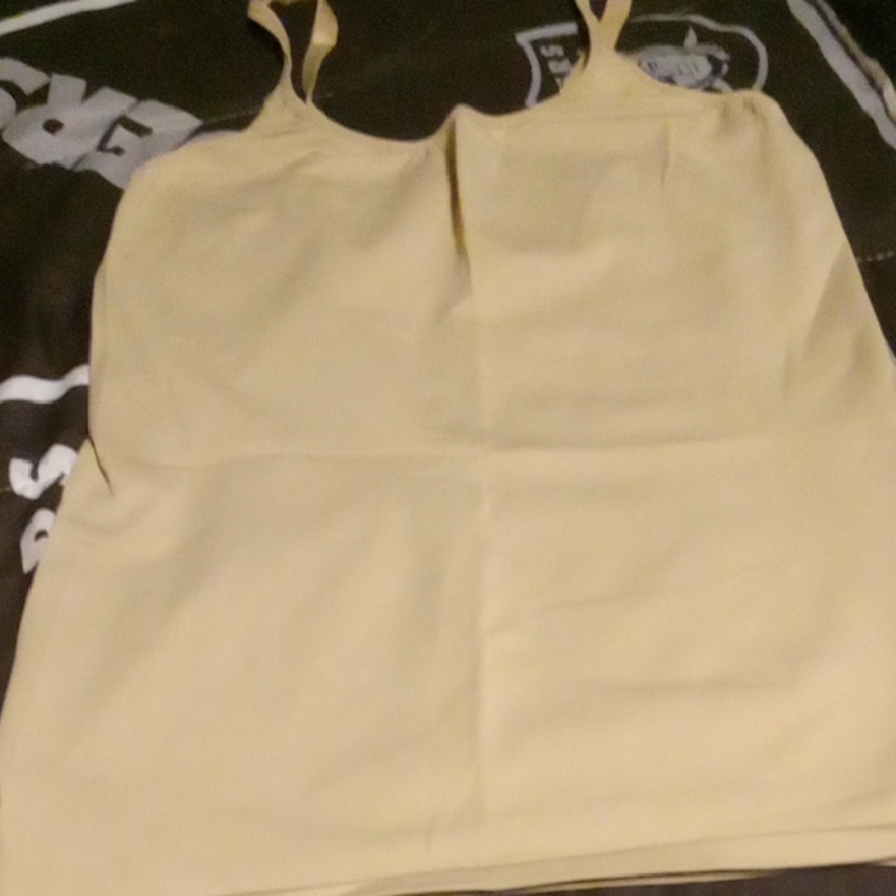 Women's Cream Tank Top Size Xl Unbrand Good Condition